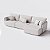 Sofá Living com Chaise Barcelona 2,65m em Linho Algodão Lapidado - Home Mobily - Imagem 1