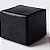 Puff Decorativo Montevidéu 50cm x 50cm em Couro Preto - Imagem 4
