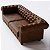Sofá Living Chesterfield 2,00m em Couro Cappuccino - Imagem 5