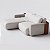 Sofá Ibiza Sem Caixa com Super Chaise 2,44m em Linho Off White Areia e Corino Marrom - Home Mobily - Imagem 5