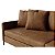 Sofá Living Fixo Monte Carlo 3,38m em Couro Nozes - Imagem 3