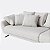 Sofá Living Fixo San Marino 2,36m em Linho Off White Creme - Imagem 2