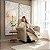 Poltrona Relax Elétrica em Couro Legítimo Off White - Imagem 2
