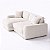Sofá Cama Bahamas Sem Caixa de 2,80m em Bouclé Off White Nuvem - Imagem 9