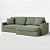 Sofá Cama Bélgica 1,90m em Bouclé Verde - Home Mobily* - Imagem 1