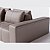 Sofá Modulado Ilha Santorini 2,90m x 1,80m em Couro Fogg - Imagem 3