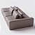 Sofá Modulado Ilha Santorini 3,25m x 1,80m em Couro Fogg - Imagem 8