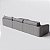 Sofá Cama Ibiza Sem Caixa 3,70m em Couro Cinza - Imagem 9