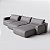 Sofá Cama Ibiza Sem Caixa 3,10m em Couro Cinza - Imagem 7