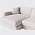 Sofá Cama Bahamas Sem Caixa de 2,60m em Linho Off White Areia - Imagem 3