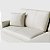 Sofá Cama Bélgica Sem Caixa 2,30m em Couro Off White - Imagem 2