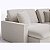 Sofá Cama Bélgica de Canto 2,50m x 2,15m em Bouclé Off White Pérola - Imagem 3