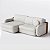 Sofá Cama New Denver Sem Caixa 2,20m em Couro Off White e Couro Brown - Imagem 3