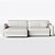 Sofá Cama New Denver Sem Caixa 2,60m em Couro Off White e Couro Brown - Imagem 7