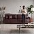 Sofá Living Fixo Doha 1,80m em Couro Burgundy - Imagem 6