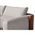 Sofá Cama Ibiza 2,80m Automático e Carredor por Indução em Chenille Dog Friendly Bege Claro e Corino Marrom* - Imagem 10
