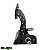 Pedal Acelerador freio embreagem Fusca Brasilia Variante Buggy PRETO - Imagem 2