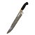Faca para churrasco FULL TANG mod. Naipes inox 10" cabo resina acrilica - Imagem 1