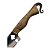 Faca para churrasco FULL TANG carbono 8" cabo madeira - Imagem 4