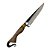 Faca para churrasco FULL TANG carbono 8" cabo madeira - Imagem 5