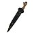 Faca para churrasco FULL TANG carbono 8" cabo madeira - Imagem 2