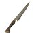Faca churrasco FULL TANG inox 10" cabo madeira nobre - Imagem 4