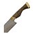Faca churrasco FULL TANG inox 10" cabo madeira nobre - Imagem 2