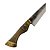 Faca para churrasco FULL TANG Carbono 8" cabo casco de cavalo - Imagem 5