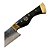 Faca para churrasco FULL TANG Carbono 8" cabo casco de cavalo - Imagem 4
