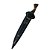 Faca para churrasco FULL TANG inox 8" cabo casco de cavalo - Imagem 3