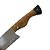 Faca para churrasco FULL TANG inox 8" cabo casco de cavalo - Imagem 2