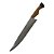 Faca para churrasco FULL TANG inox 8" cabo casco de cavalo - Imagem 1