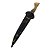 Faca para churrasco FULL TANG Carbono 8" cabo casco de cavalo - Imagem 3