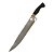 Faca para churrasco FULL TANG mod. trevo inox 10" cabo resina acrilica - Imagem 1