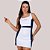 Vestido Slim Compass – Branco com Marinho - Imagem 1