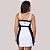 Vestido Slim Compass – Branco com Marinho - Imagem 2