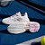 Tênis Adidas Courtjam Control 3 – Feminino Cloud White / Silver Metallic / Lucid Pink - Imagem 3