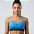 Top Fila Train Elastic Vi Feminino Azul hortênsia Estampado - Imagem 1
