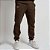Calça Jogger Compass Moletom Masculina Marrom - Imagem 1