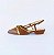 SCARPIN SALTO BAIXO BLOCO COURO MARROM CONFORTAVEL - Imagem 1