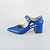 SCARPIN SALTO BAIXO BLOCO COURO AZUL BIC CONFORTAVEL - Imagem 1