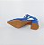 SCARPIN SALTO BAIXO BLOCO COURO AZUL BIC CONFORTAVEL - Imagem 6