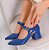 SCARPIN SALTO BAIXO BLOCO COURO AZUL BIC CONFORTAVEL - Imagem 7
