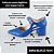SCARPIN SALTO BAIXO BLOCO COURO AZUL BIC CONFORTAVEL - Imagem 2