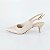 SCARPIN SALTO BAIXO FINO COURO NUDE CLARO CONFORTAVEL - Imagem 1