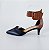 SCARPIN SALTO BAIXO FINO COURO PRETO MARROM CONFORTAVEL - Imagem 1