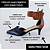 SCARPIN SALTO BAIXO FINO COURO PRETO MARROM CONFORTAVEL - Imagem 2