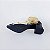SCARPIN SALTO BAIXO BLOCO COURO PRETO CONFORTAVEL - Imagem 7