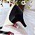 SCARPIN SALTO BAIXO FINO COURO PRETO OFF WHITE CONFORTAVEL - Imagem 5