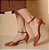 SCARPIN SALTO BAIXO FINO COURO CARAMELO CONFORTAVEL - Imagem 4